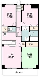 むさしのサンケイマンションの物件間取画像